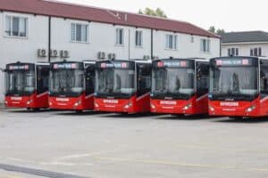 Büyükşehir’in metrobüs filosuna 5 araç daha dahil oldu